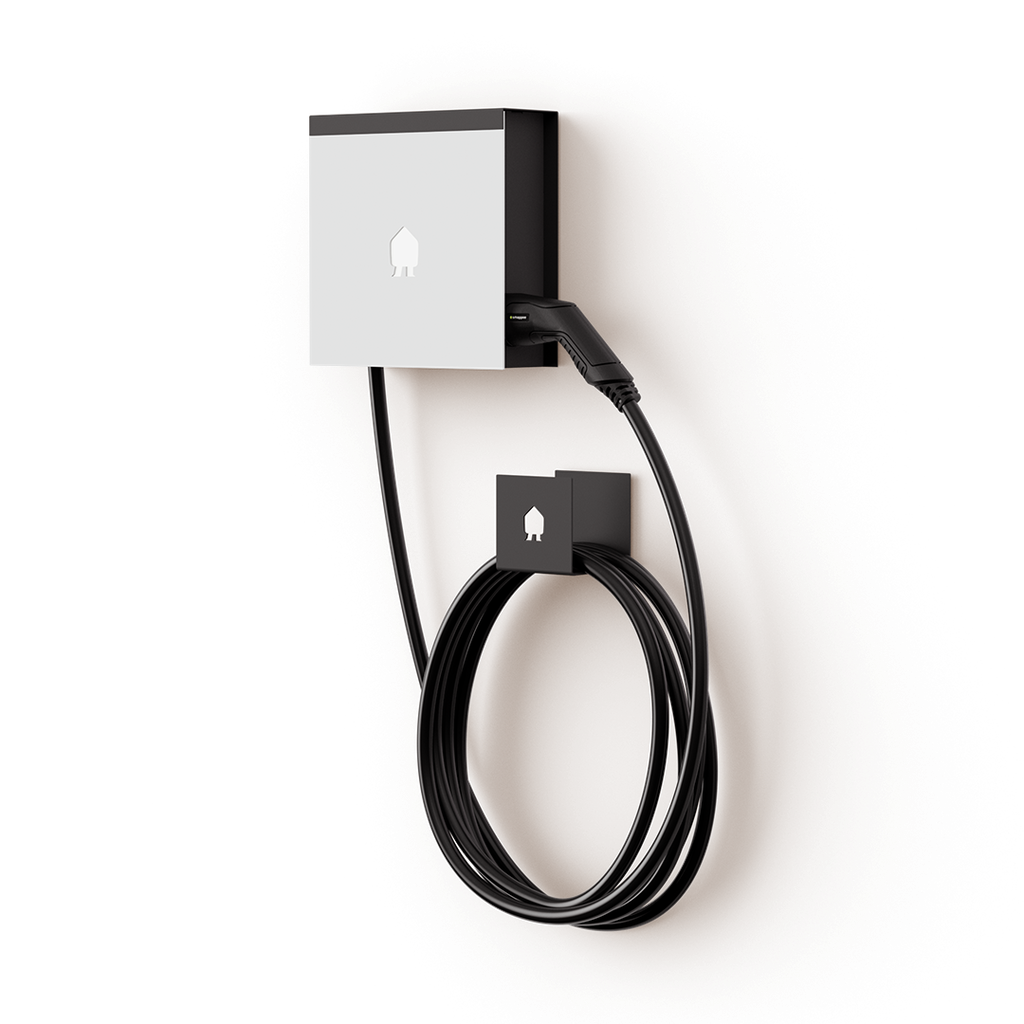 SMAPPEE EV WALL MOUNTED CHARGER 22kW 1 OR 3-PHASE WHITE TYPE 2 CABLE 8M ...